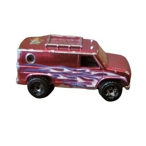 Hot Wheels 1977 Baja Breaker Van Purple Flames Diecast Toy Vehicle